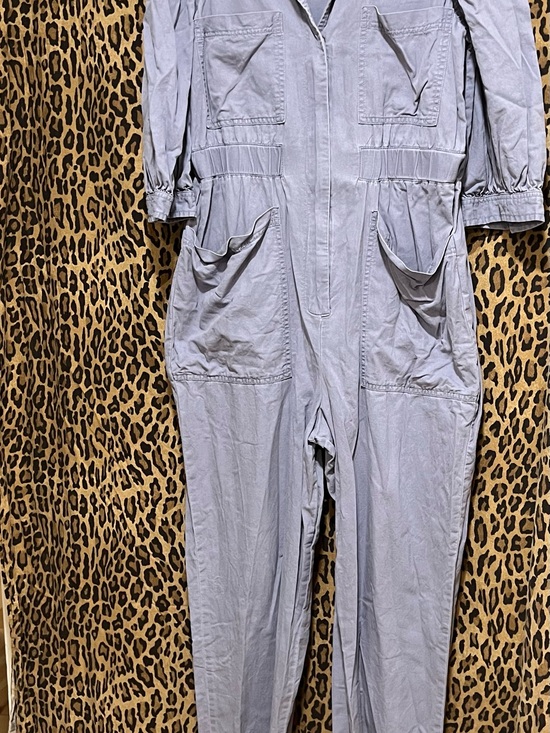 Universal Thread Pants - Universal Thread Light Gray Utility Jumpsuit with Front Pockets